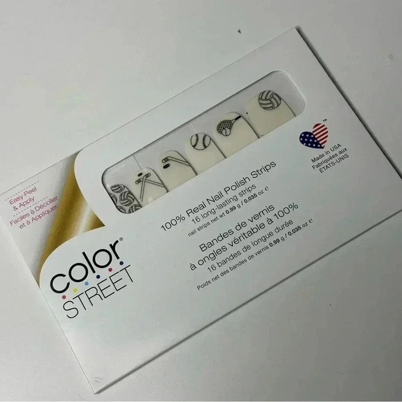 Color Street Overlay Game On Press On Nails Sports Hockey Tennis Baseball - Picture 2 of 3